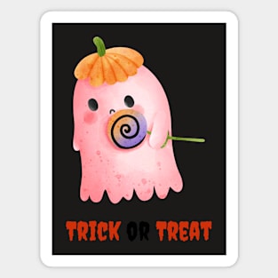 Cute Halloween Ghost Funny Autumn Vibes Pumpkin Magnet